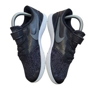 Nike Flex Contact GS Black Dark Grey Kids Running Shoes Casual Sporty size 3Y